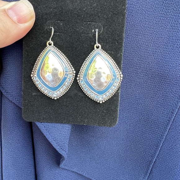 NWT SLNY navy ruffle dress - size 10 - Picture 13 of 13